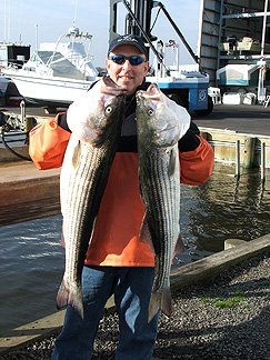 Fall Striper fishing at the Ambrose Channel